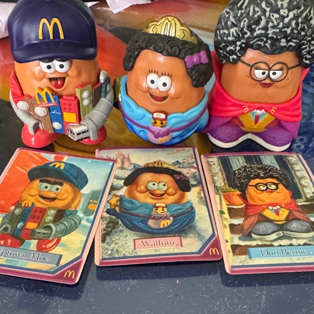 McDonald's Potato Head Heroes Set - Red, Blue, Purple